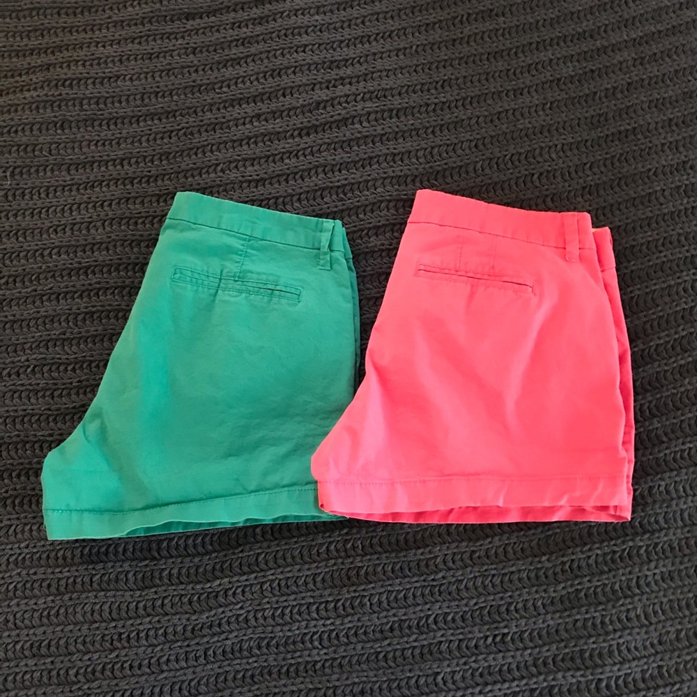 Pair of Old Navy mid-rise twill shorts